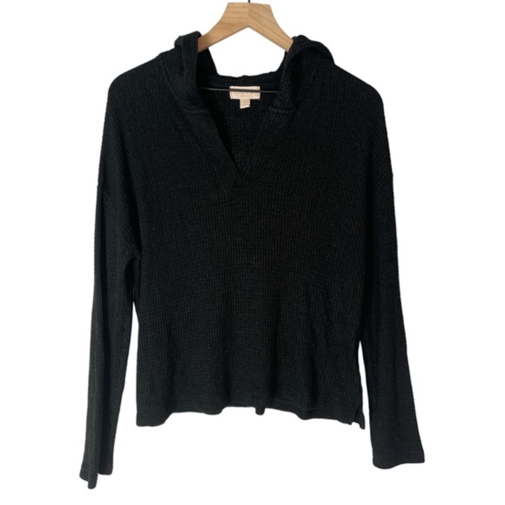Gap Love Dark Grey Waffle Hoodie - Very Comfy!